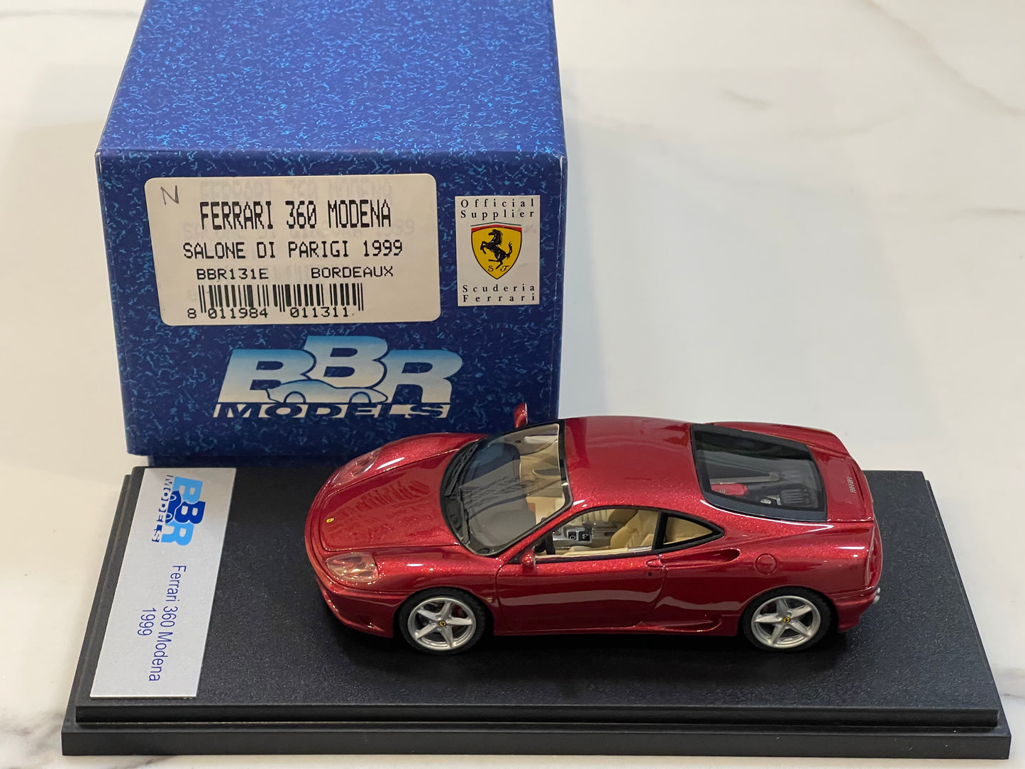 BBR 1/43 Ferrari 360 Modena 1999 Bordeaux BBR131E