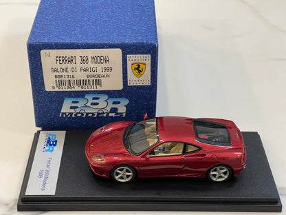 BBR 1/43 Ferrari 360 Modena 1999 Bordeaux BBR131E