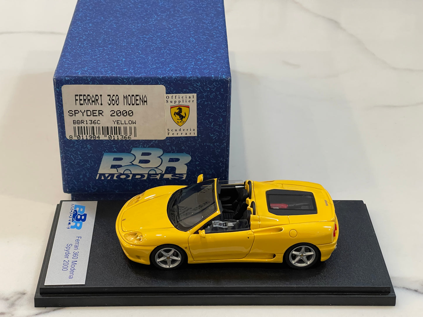 BBR 1/43 Ferrari 360 Spider 2000 Yellow BBR136C
