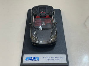 BBR 1/43 Ferrari 360 Spider 2000 Dark Met. Grey BBR136D