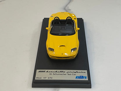 BBR 1/43 Ferrari 550 Barchetta M. Schumacher Test 2000 Yellow BBR137B