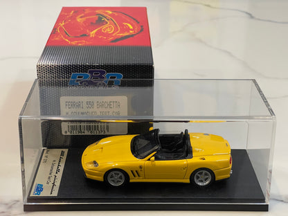 BBR 1/43 Ferrari 550 Barchetta M. Schumacher Test 2000 Yellow BBR137B