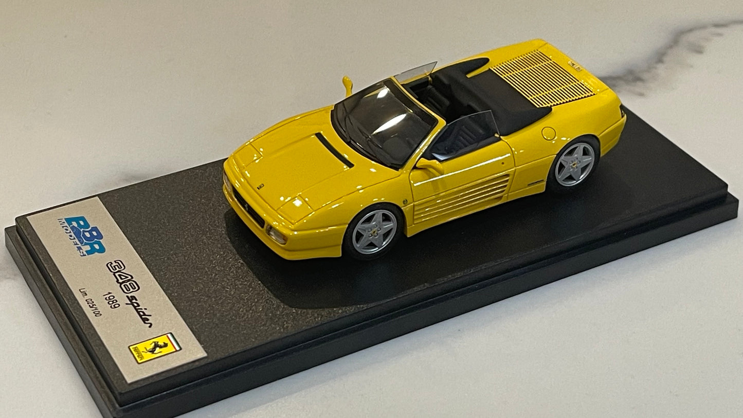 BBR 1/43 Ferrari 348 Spider 1989 Yellow BBR163B