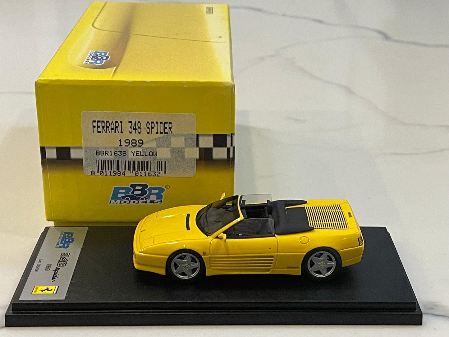 BBR 1/43 Ferrari 348 Spider 1989 Yellow BBR163B