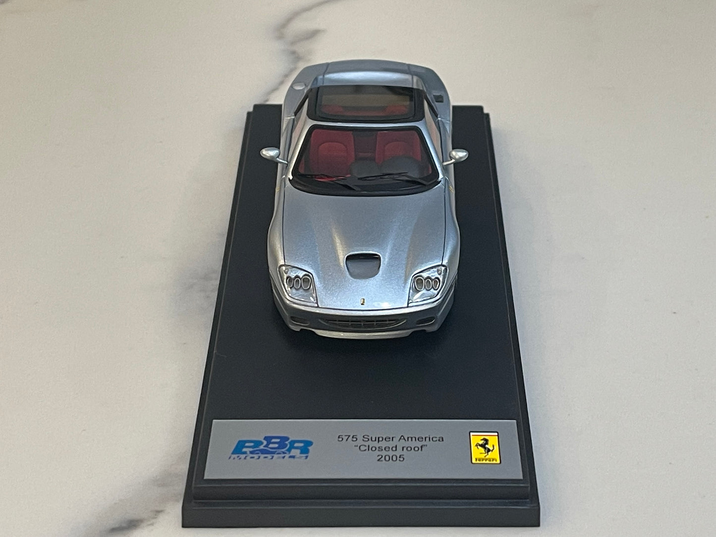 BBR 1/43 Ferrari 575 Superamerica Closed 2005 Grigio Alloy BBR166C