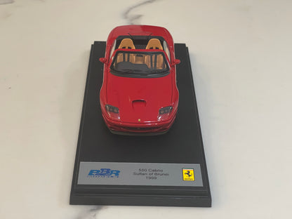 BBR 1/43 Ferrari 550 Cabrio Sultan Brunei 1999 Red BBR169B