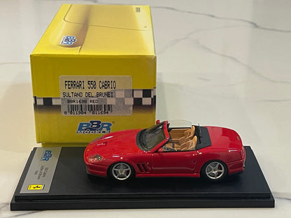 BBR 1/43 Ferrari 550 Cabrio Sultan Brunei 1999 Red BBR169B