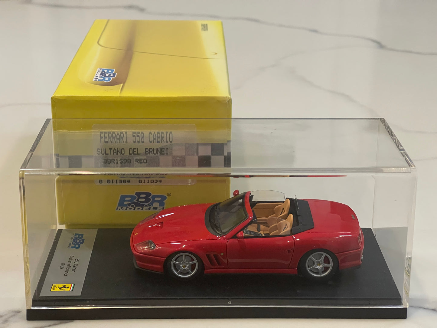 BBR 1/43 Ferrari 550 Cabrio Sultan Brunei 1999 Red BBR169B