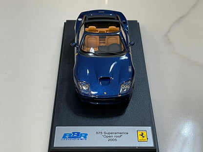 BBR 1/43 Ferrari 575 Superamerica Open 2005 TDF Blue BBR170C