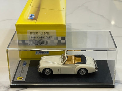 BBR 1/43 Ferrari 166 Inter Cabriolet 1949 Ivory BBR173A