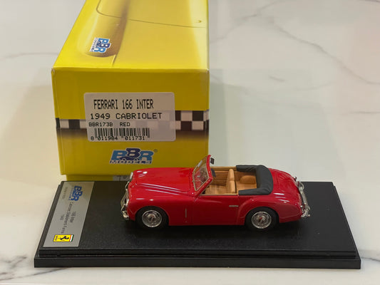 BBR 1/43 Ferrari 166 Inter Cabriolet 1949 Red BBR173B