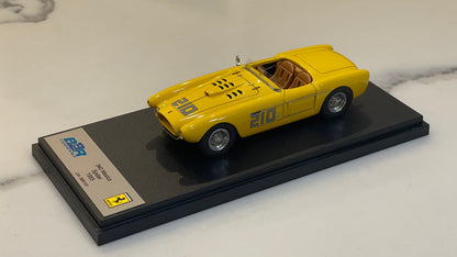 BBR 1/43 Ferrari 340 Mexico Spider Watkins Glen 1955 Yellow No. 210 BBR175C