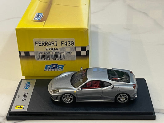 BBR 1/43 Ferrari F430 Coupe 2004 Titanium Grey BBR179A