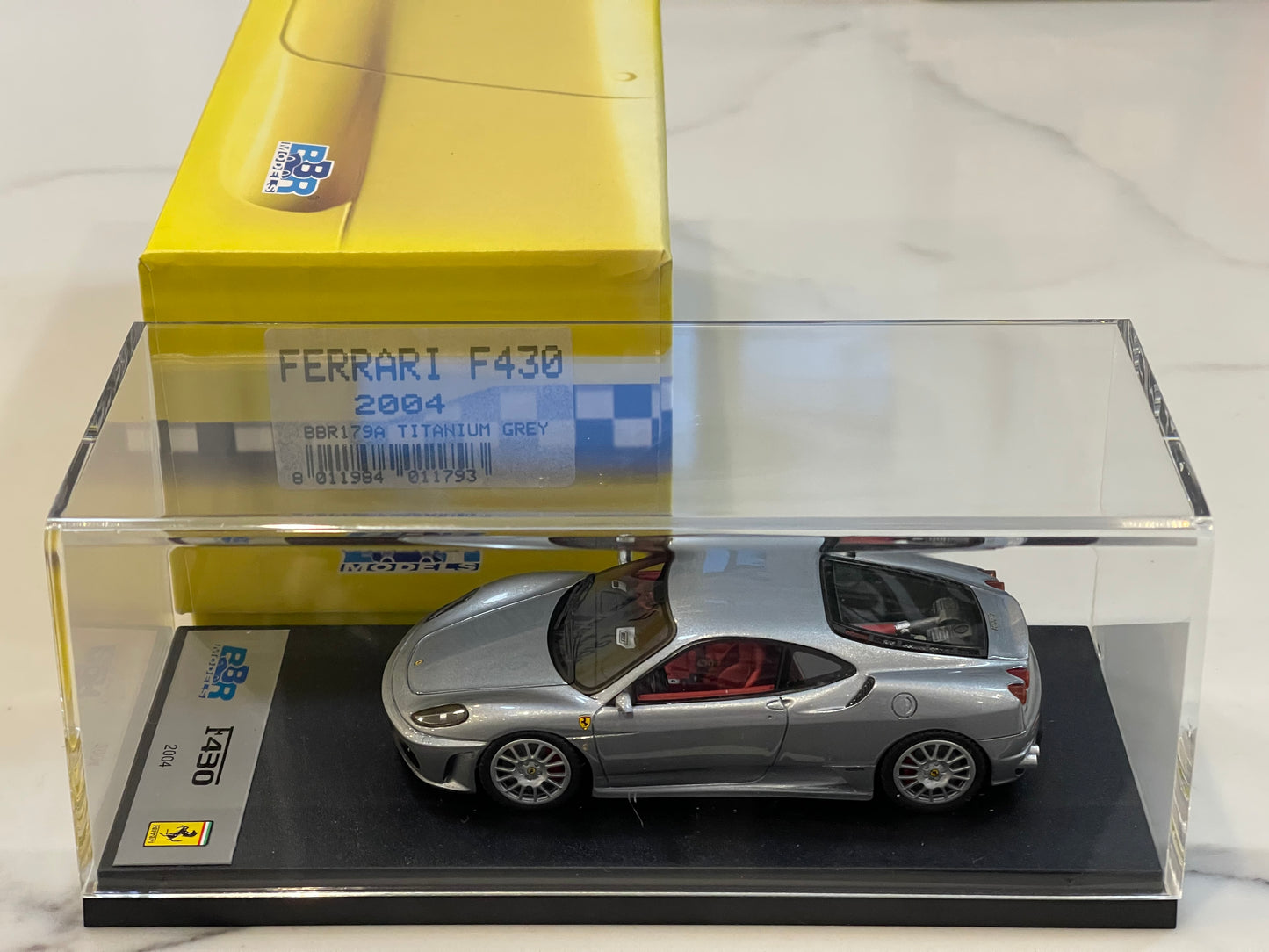 BBR 1/43 Ferrari F430 Coupe 2004 Titanium Grey BBR179A