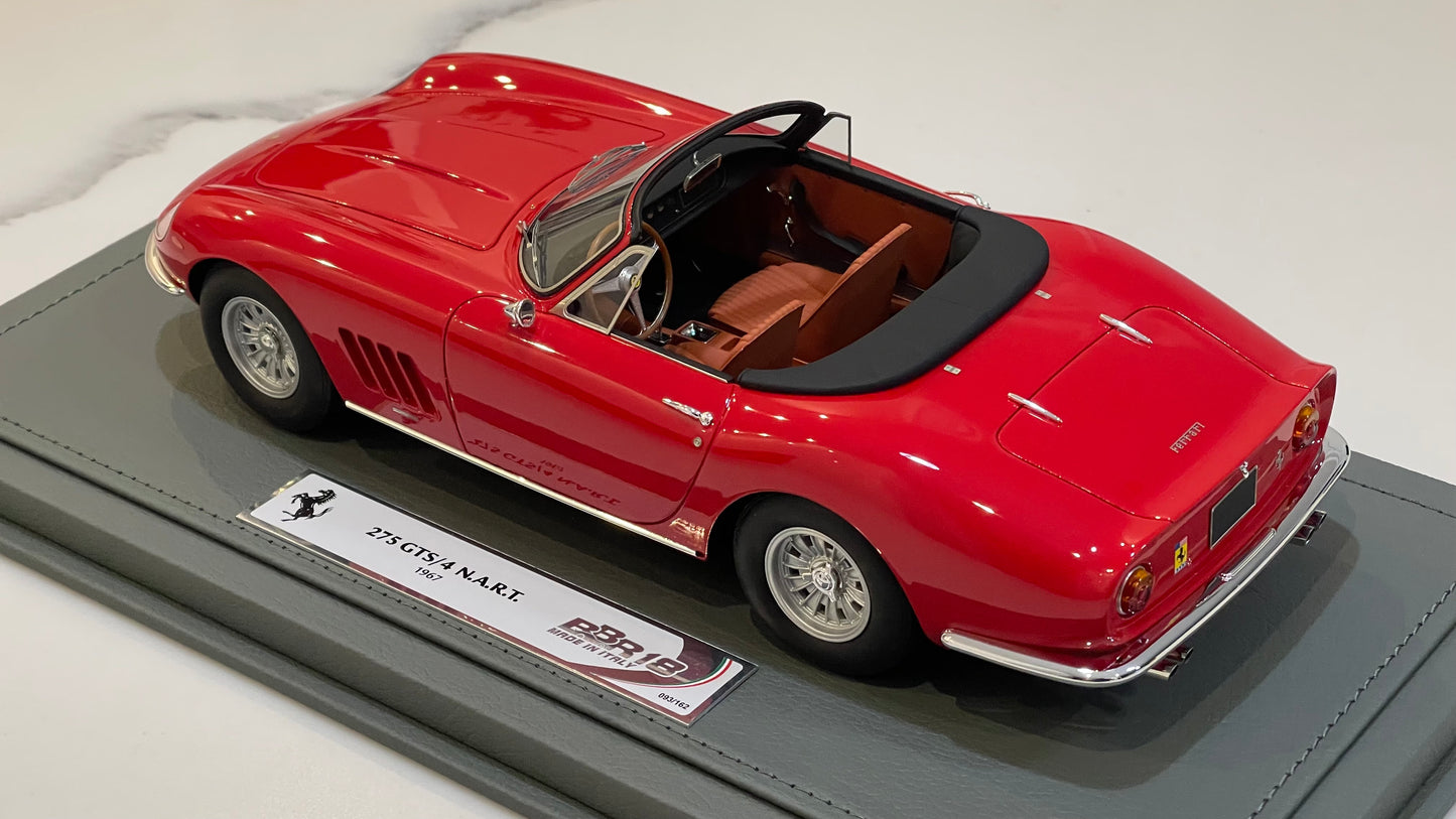 BBR 1/18 Ferrari 275 GTS/4 NART 1967 Rosso Corsa BBR1816C1
