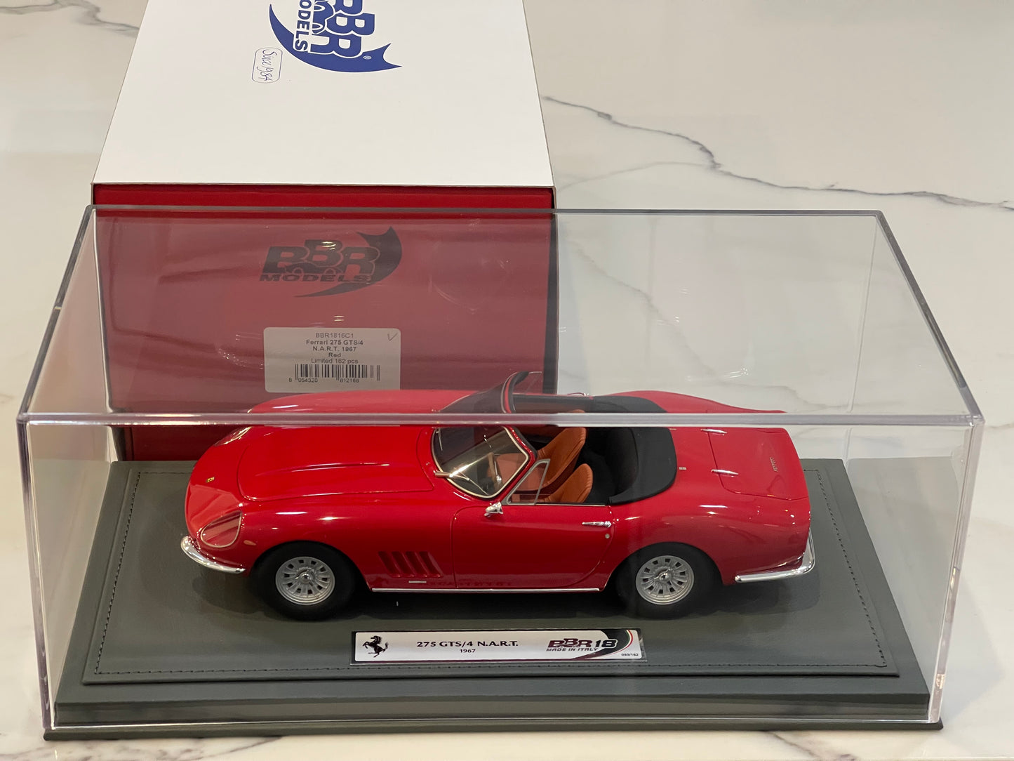 BBR 1/18 Ferrari 275 GTS/4 NART 1967 Rosso Corsa BBR1816C1