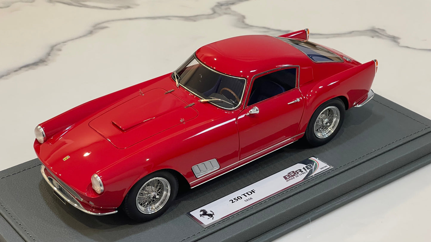 BBR 1/18 Ferrari 250 GT TDF Faro Diritto 1958 Rosso Corsa BBR1817A