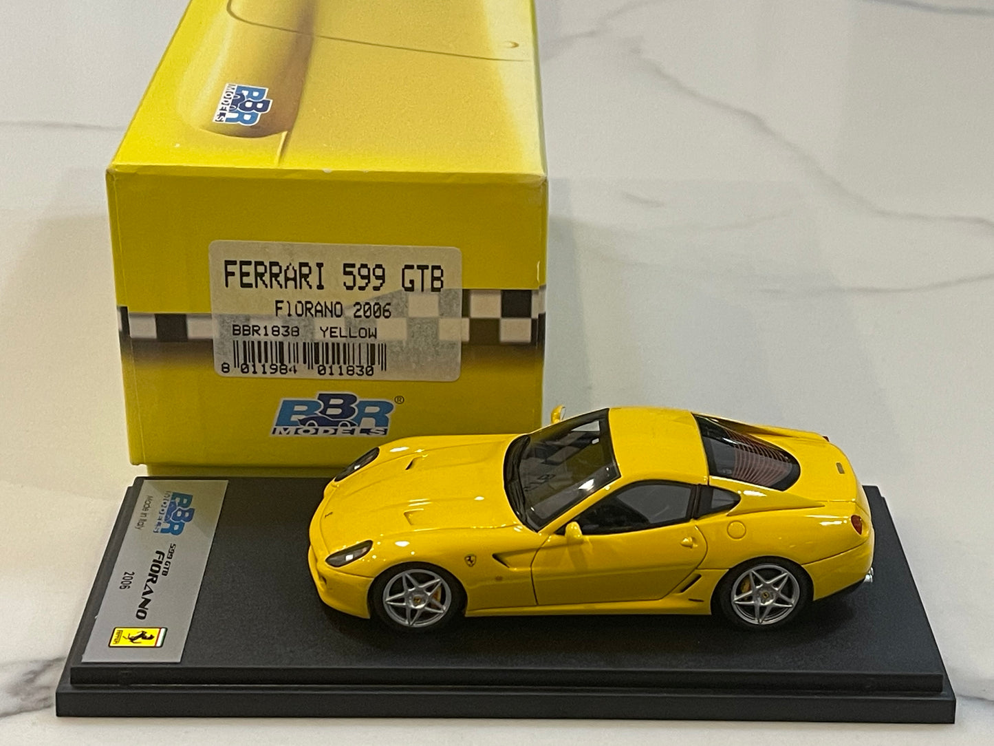 BBR 1/43 Ferrari 599 GTB Fiorano 2006 Yellow BBR183B
