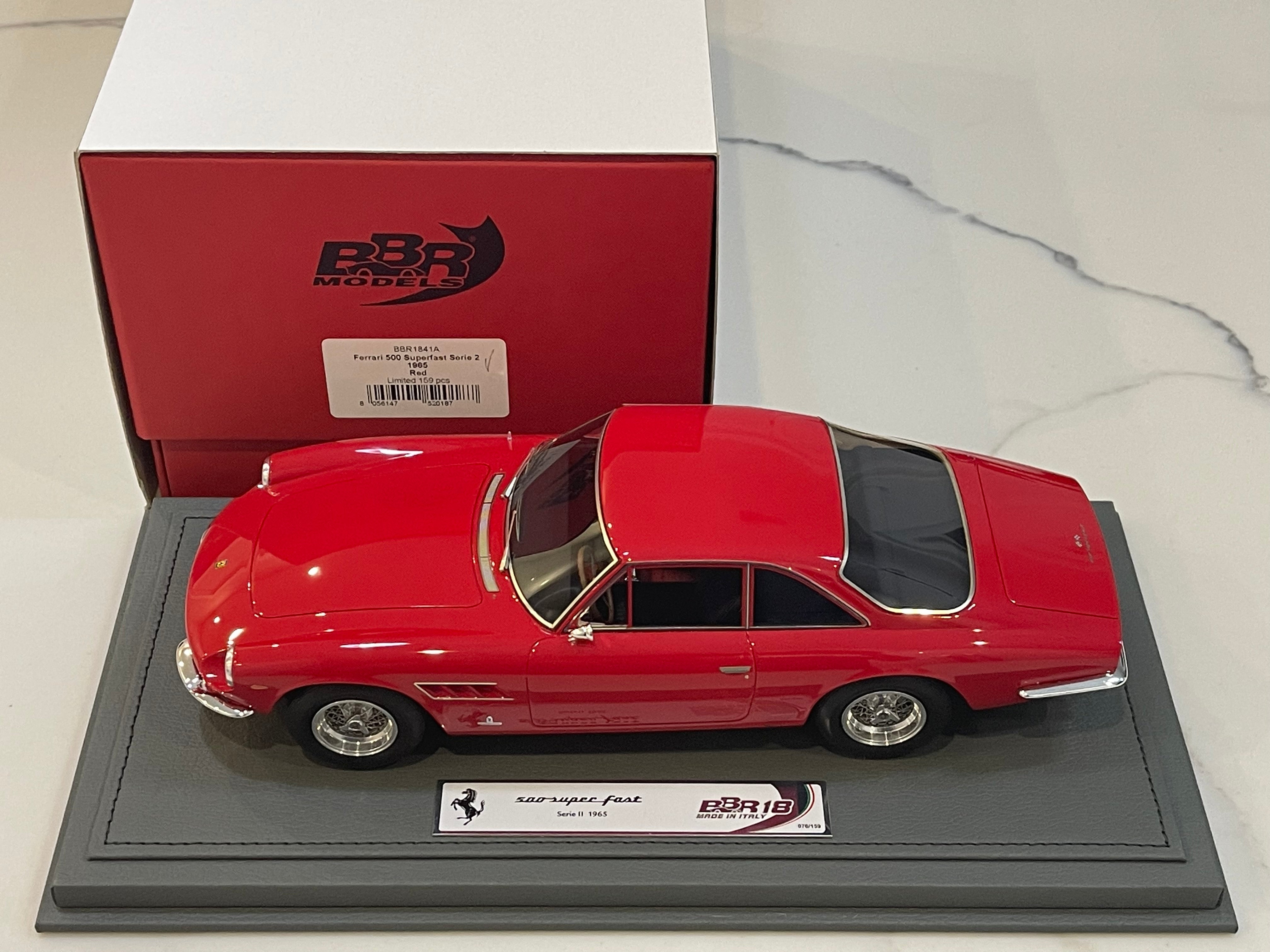 BBR 1/18 Ferrari 500 Superfast Serie II 1965 Rosso Corsa BBR1841A