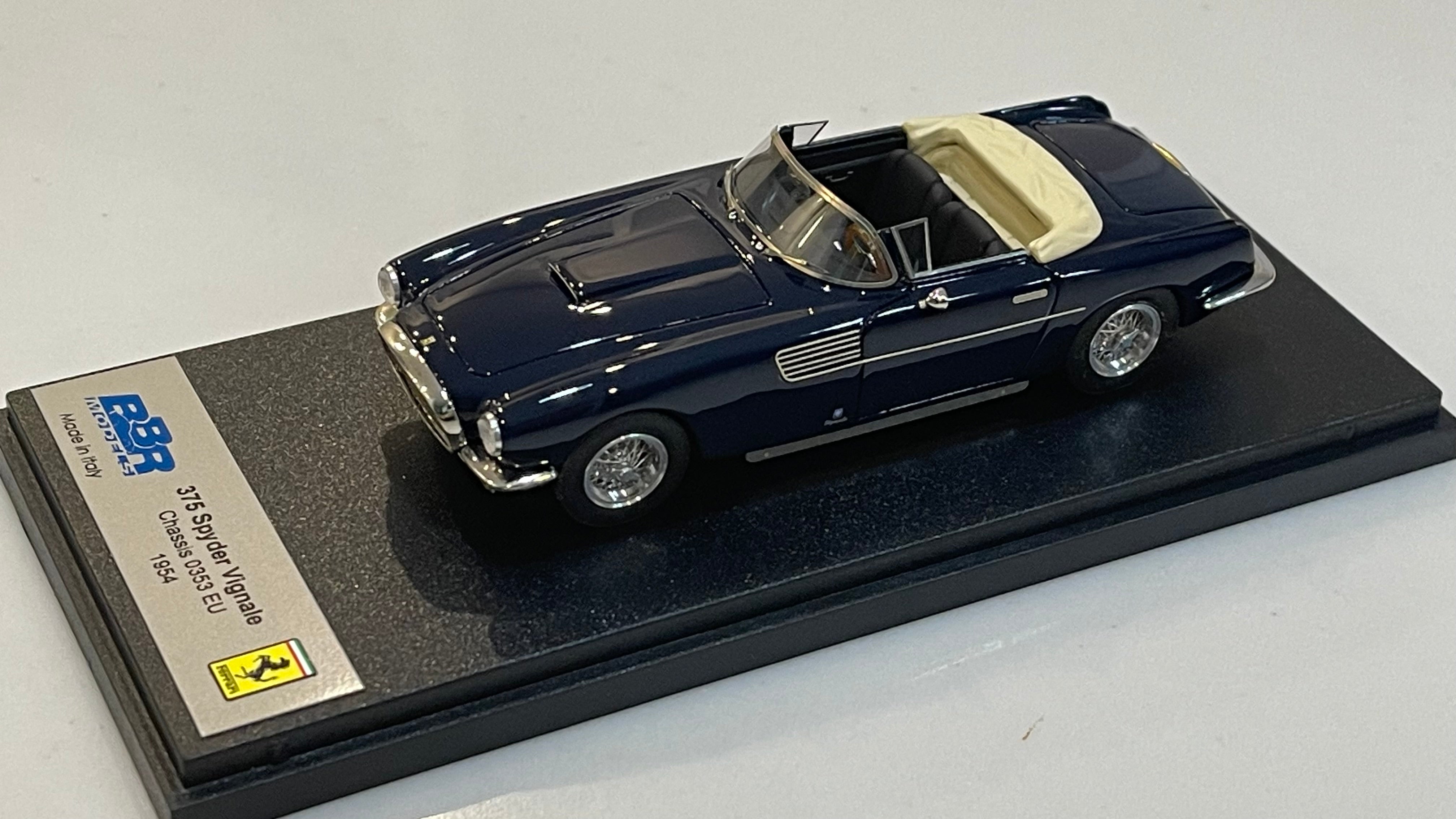 BBR 1/43 Ferrari 375 Spider Vignale 0353EU 1954 Dark Blue BBR185