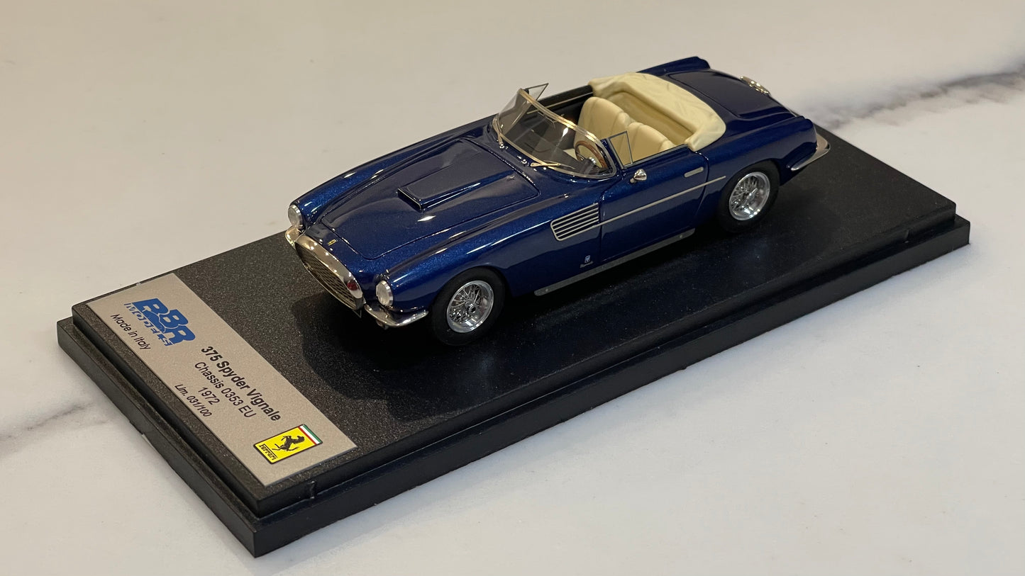BBR 1/43 Ferrari 375 Spider Vignale 0353EU 1954 Blue BBR185B