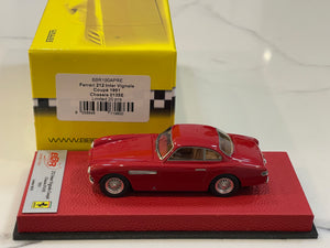 BBR 1/43 Ferrari 212 Inter Vignale Coupe 0135E 1962 Dark Red BBR190APRE