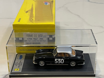 BBR 1/43 Ferrari 212 Inter Pininfarina Coupe Alpine Rally 1953 Black/Silver No. 530 BBR192C