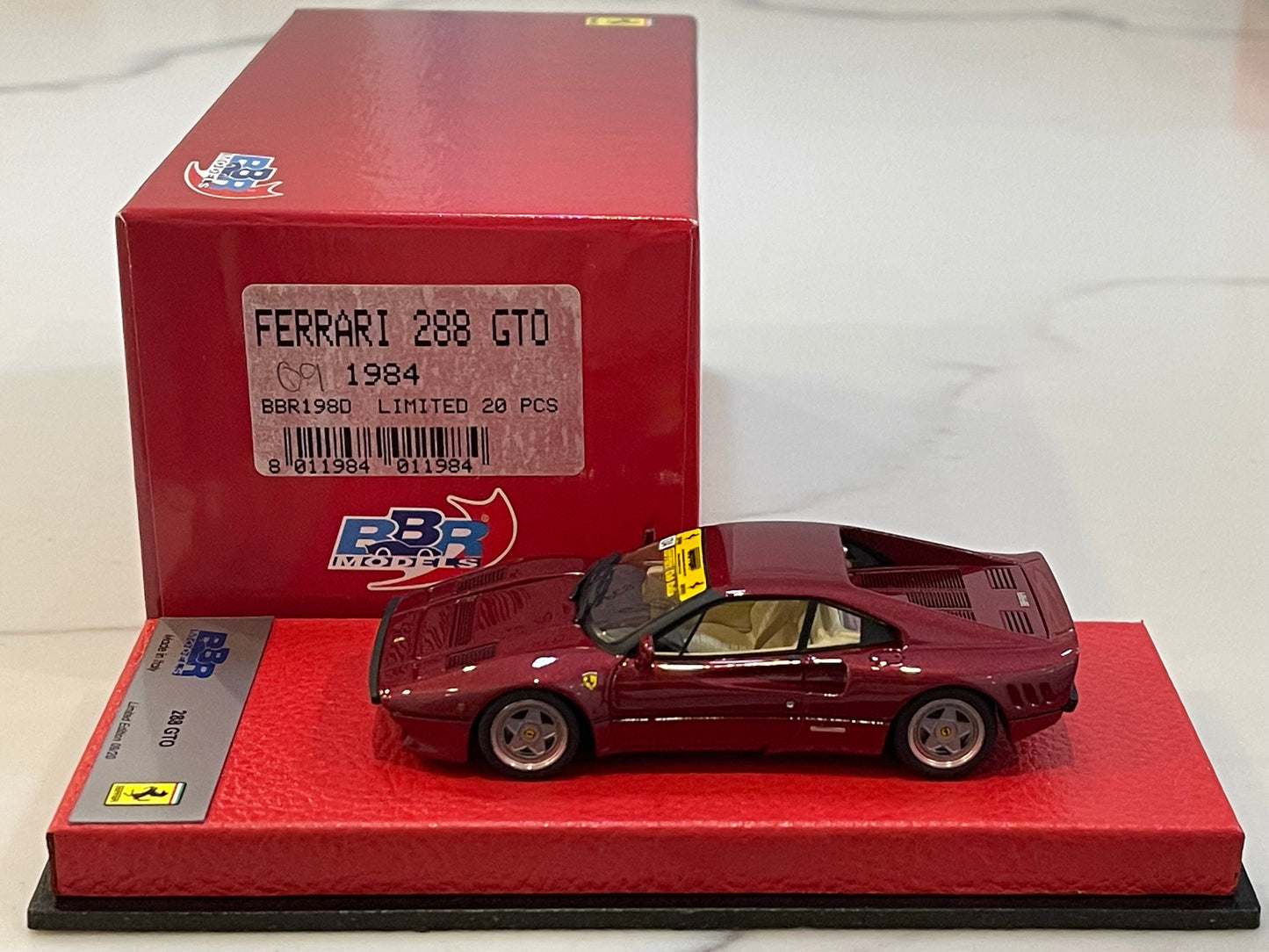 BBR 1/43 Ferrari 288 GTO 1984 Dark Red BBR198D