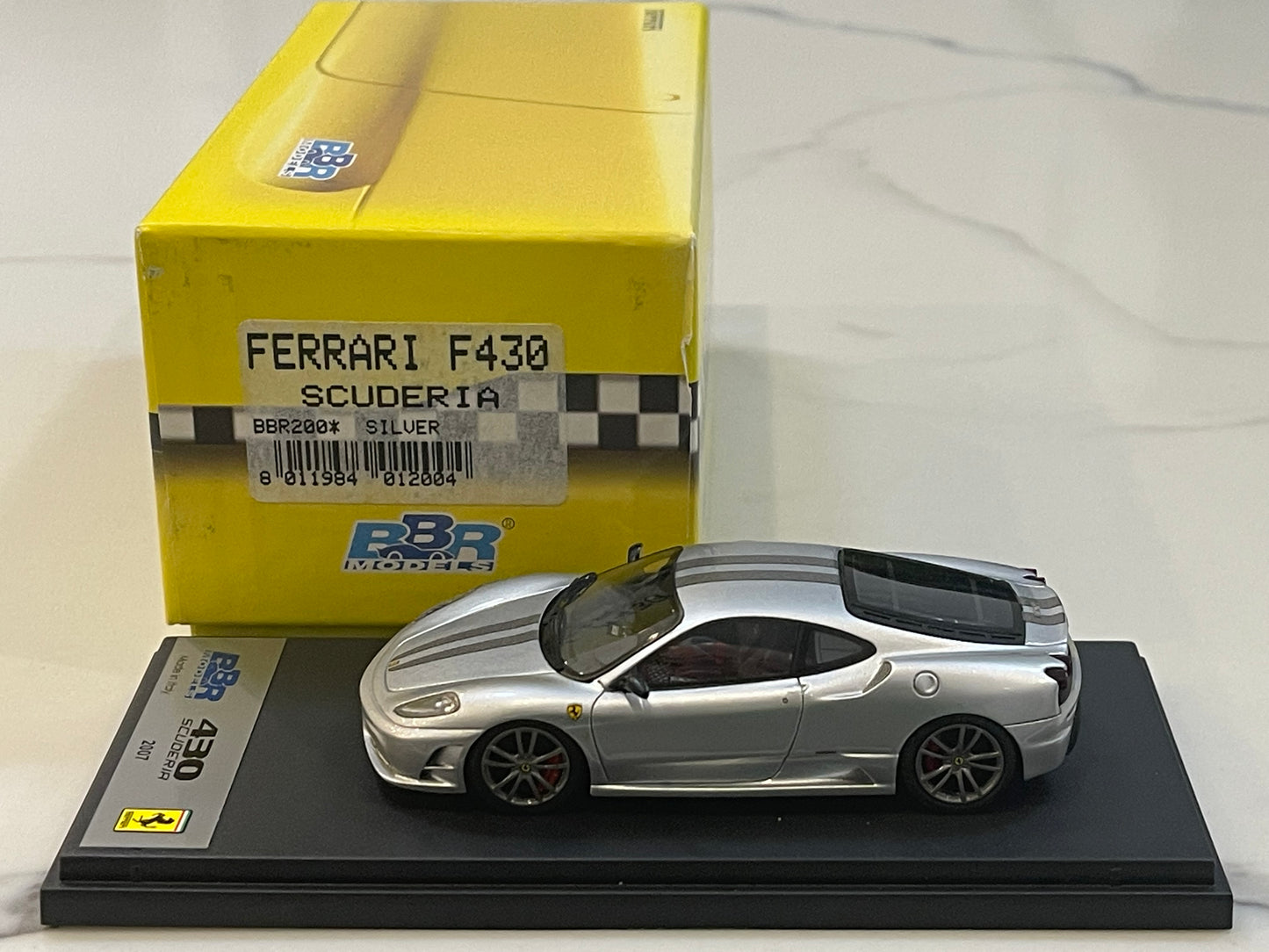 BBR 1/43 Ferrari F430 Scuderia 2007 Silver BBR200*
