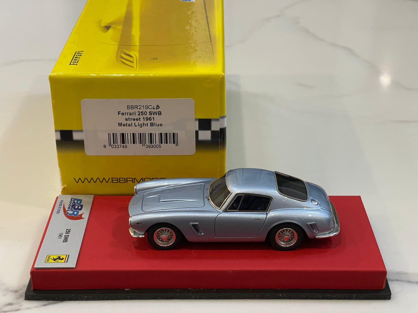 BBR 1/43 Ferrari 250 GT SWB 1961 Met. Light Blue BBR219CLB
