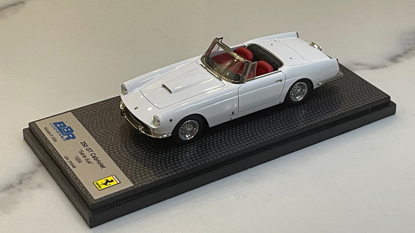 BBR 1/43 Ferrari 250 GT Cabriolet Series II 1959 White BBR226W