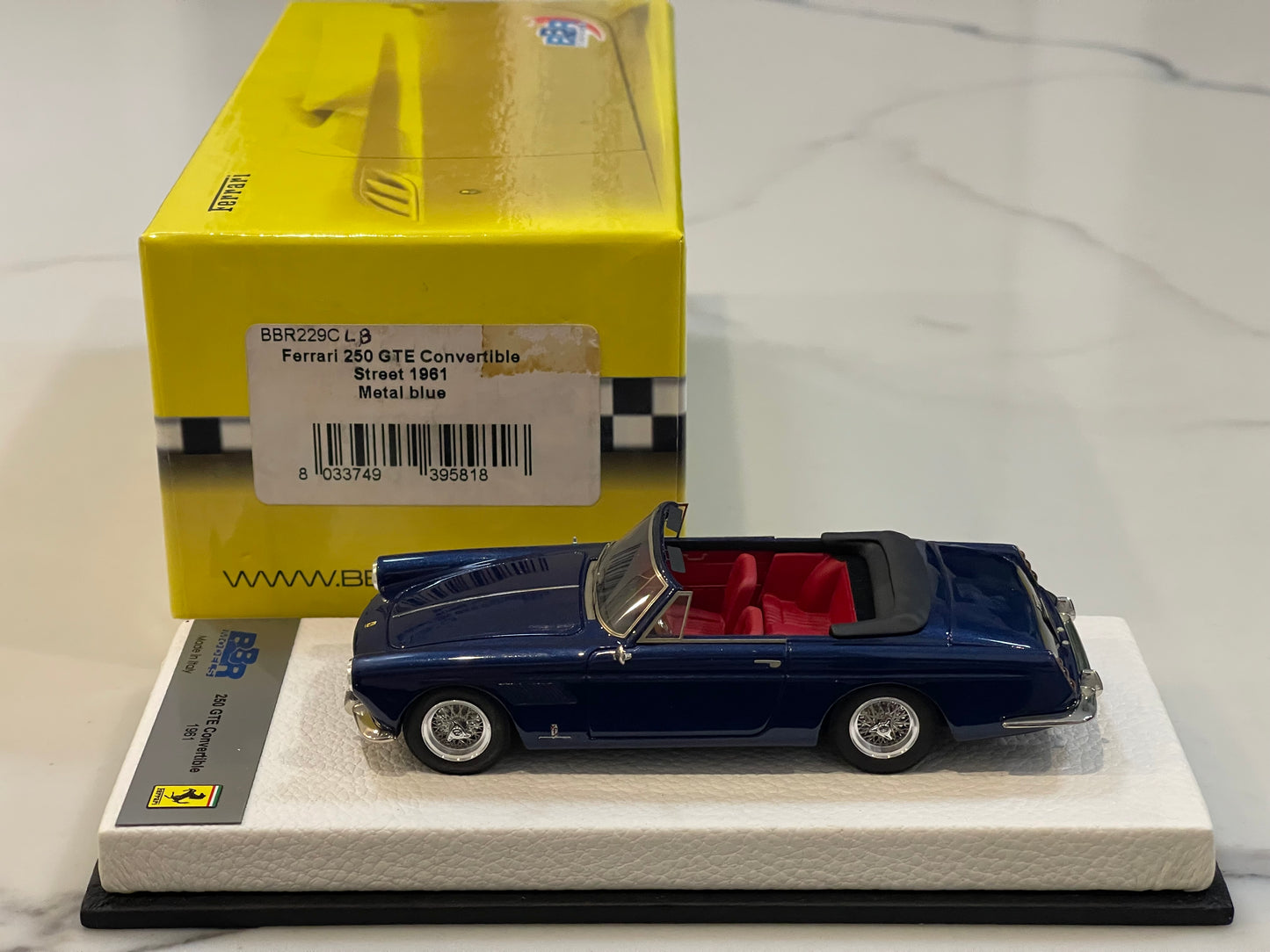 BBR 1/43 Ferrari 250 GTE Cabriolet 1961 Metal Blue BBR229CLB