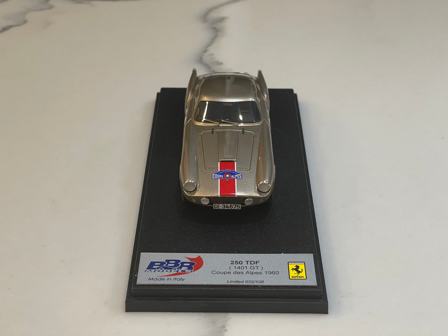 BBR 1/43 Ferrari 250 TDF 1401GT Coupe des Alpes 1960 Met. Gold BBR237C