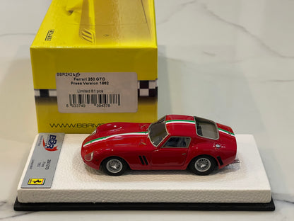 BBR 1/43 Ferrari 250 GTO Press Version 1962 Red BBR242LB