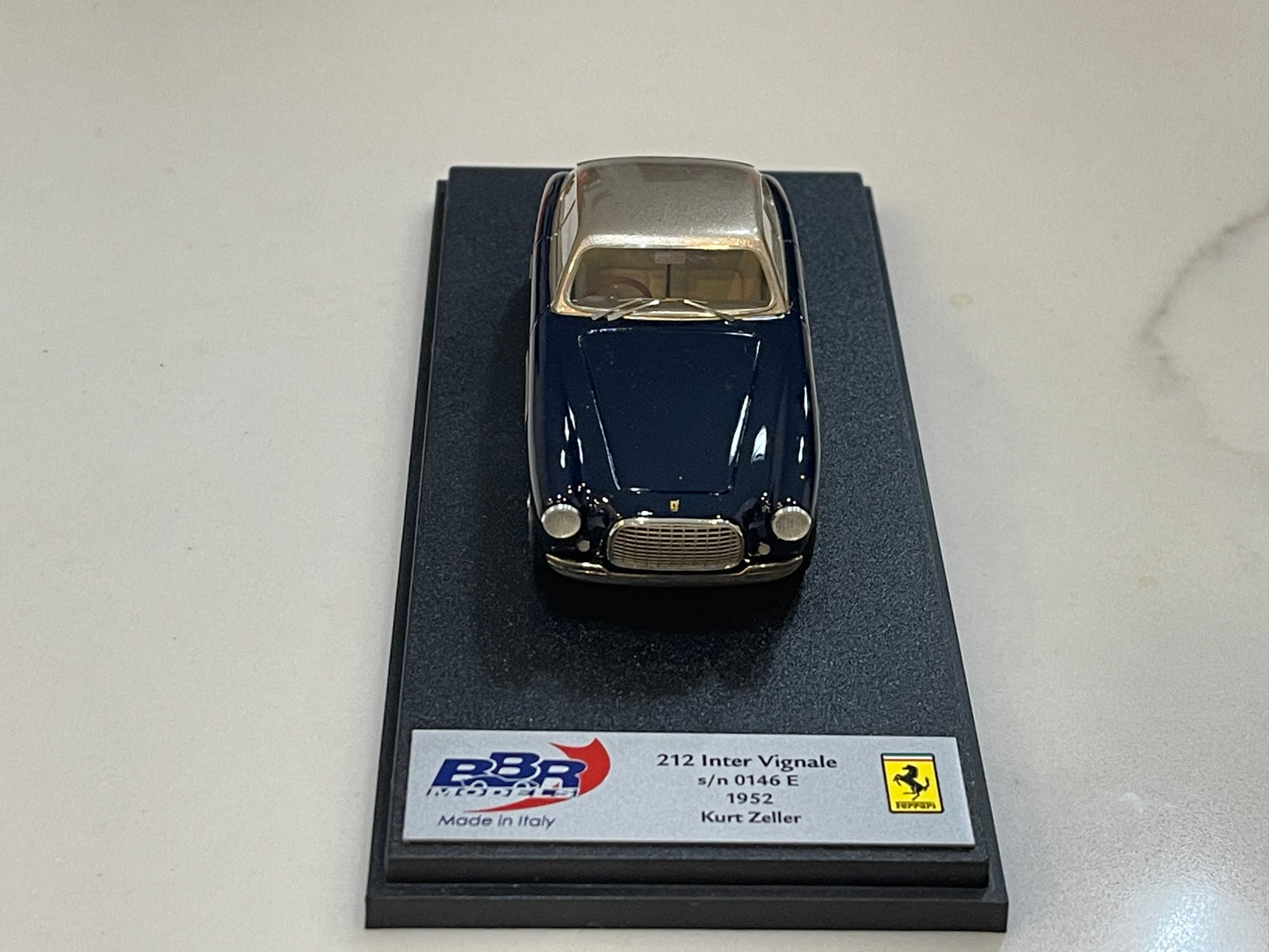 BBR 1/43 Ferrari 212 Inter Vignale Coupe 0146E 1952 Dark Blue/Gold BBR254E