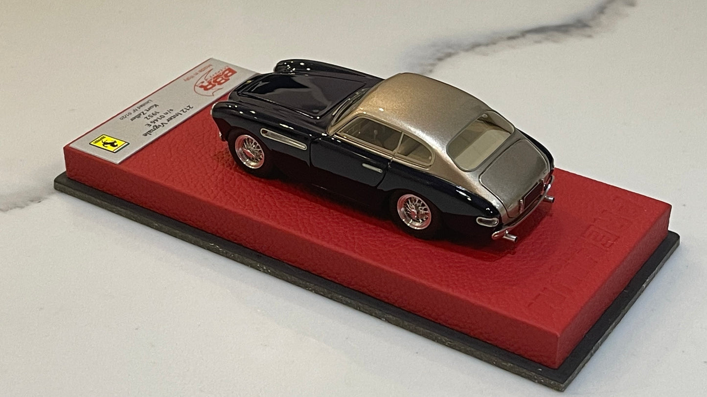 BBR 1/43 Ferrari 212 Inter Vignale Coupe 0146E Kurt Zeller 1952 Dark Blue/Gold BBR254EPRE
