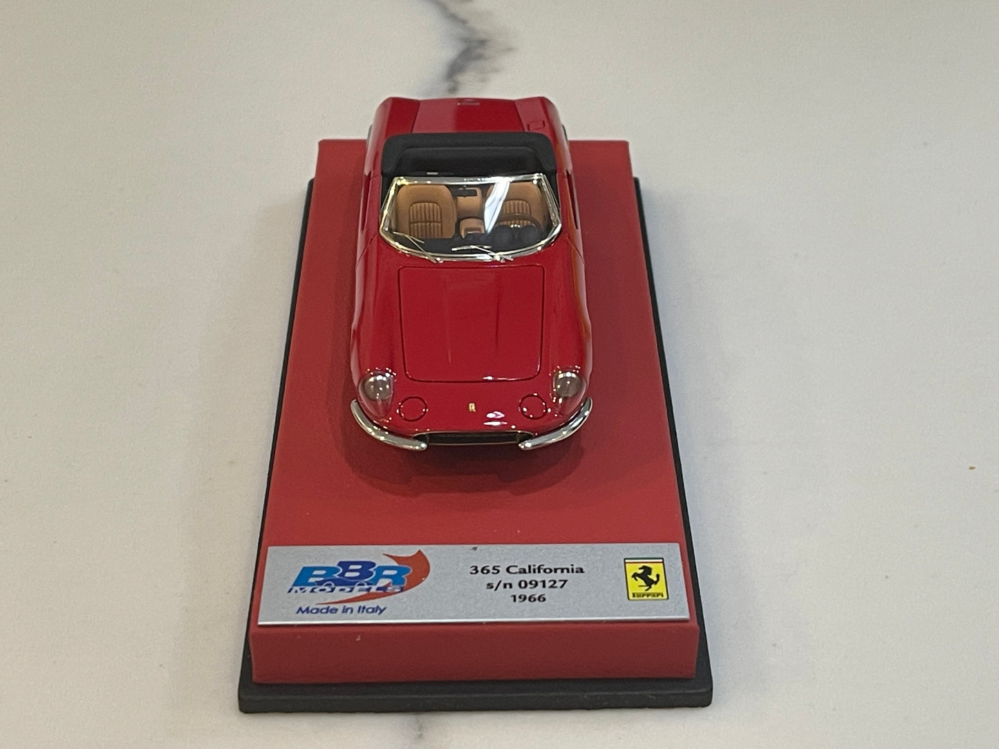 BBR 1/43 Ferrari 365 California 09127GT 1966 Red BBR255ALB
