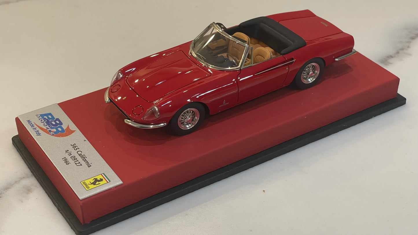 BBR 1/43 Ferrari 365 California 09127GT 1966 Red BBR255ALB