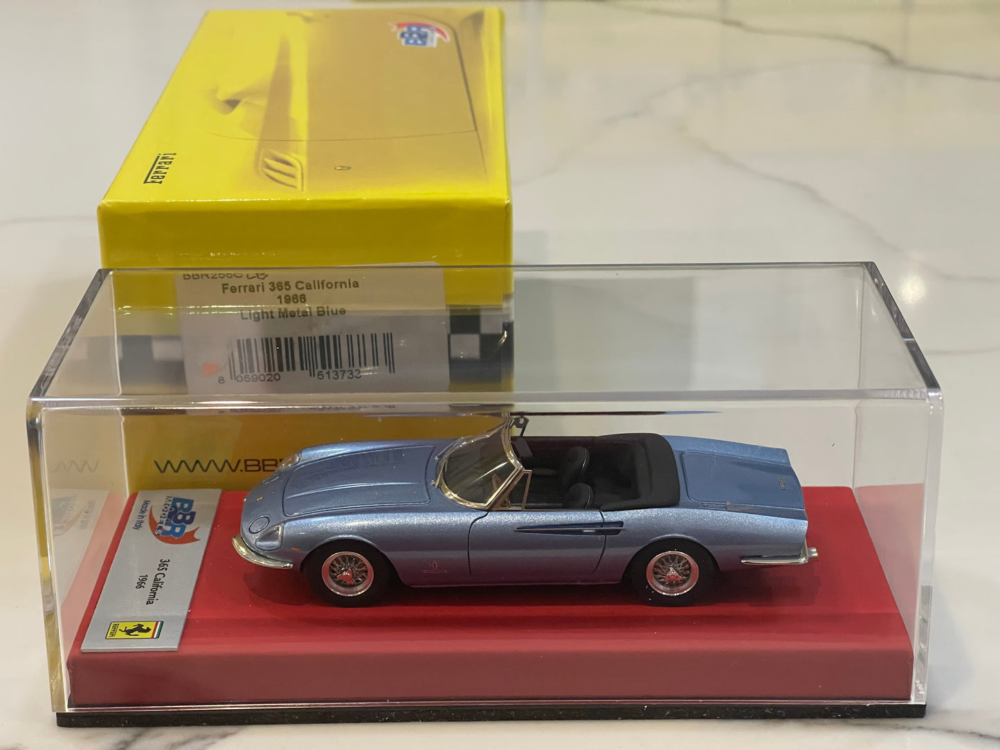 BBR 1/43 Ferrari 365 California 09127GT 1966 Light Blue BBR255CLB