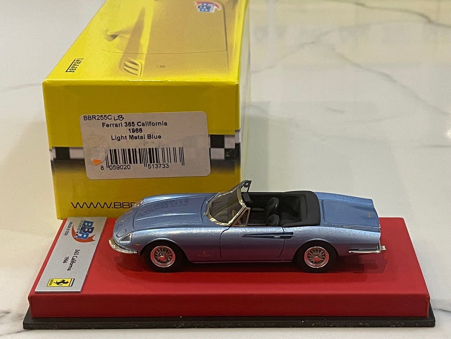 BBR 1/43 Ferrari 365 California 09127GT 1966 Light Blue BBR255CLB