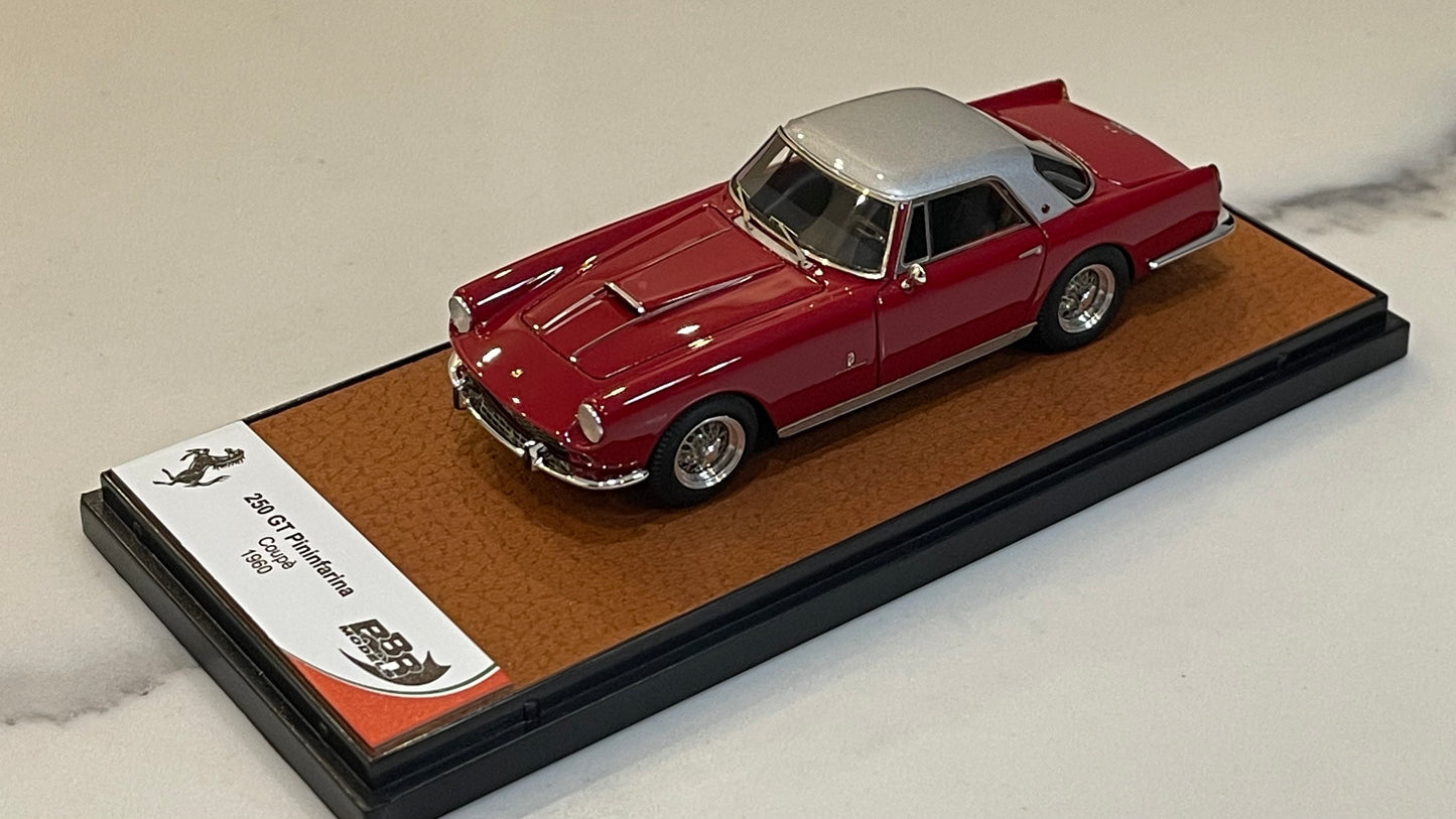 BBR 1/43 Ferrari 250 GT Pininfarina Coupe 1959 Met. Red/Silver BBR258C