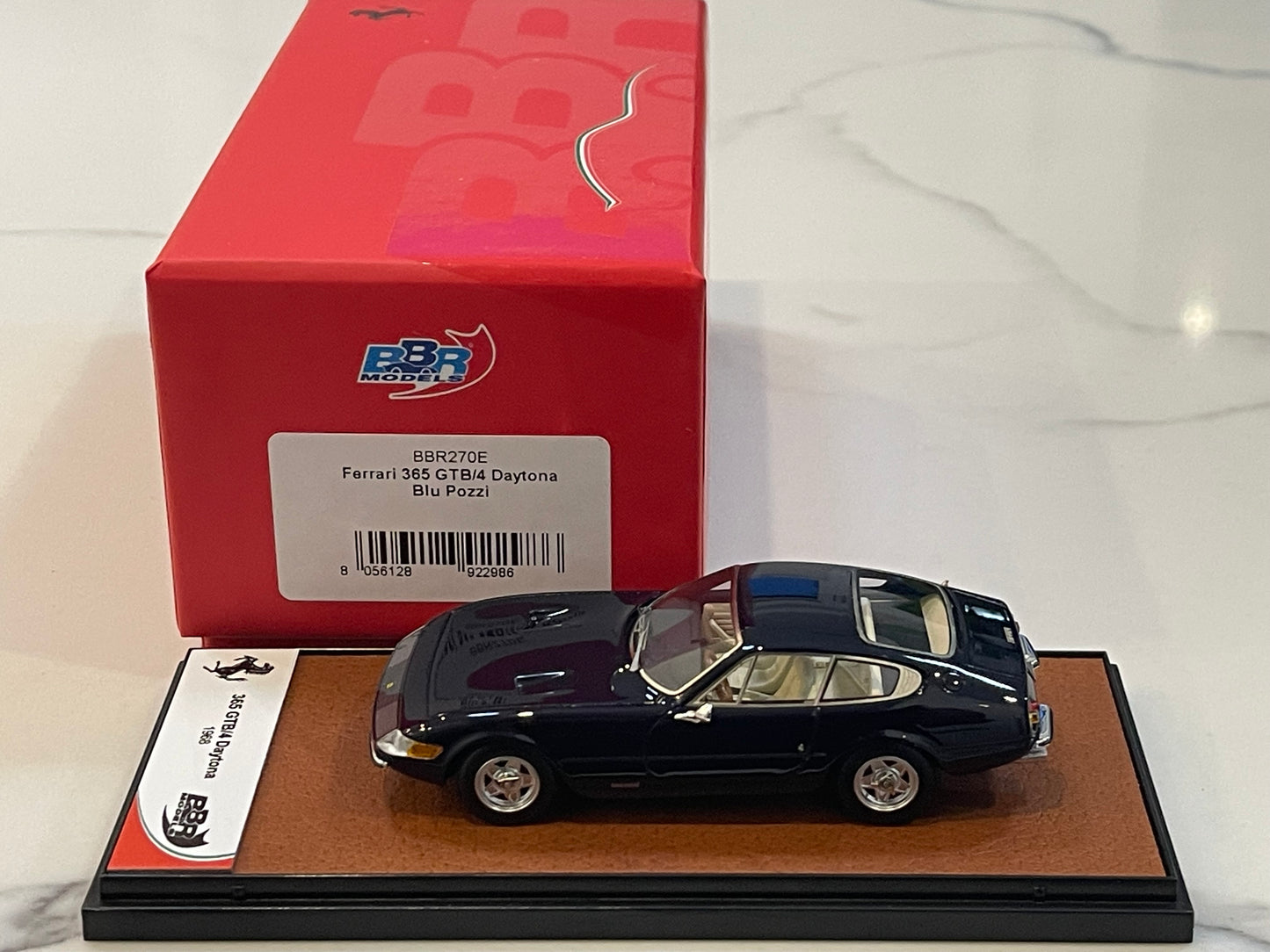 BBR 1/43 Ferrari 365 GTB4 Plexi 1968 Blu Pozzi BBR270E