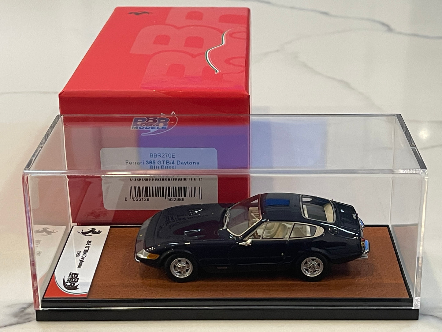 BBR 1/43 Ferrari 365 GTB4 Plexi 1968 Blu Pozzi BBR270E