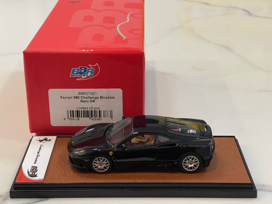 BBR 1/43 Ferrari 360 Challenge Stradale 2004 Nero DS BBR273E1