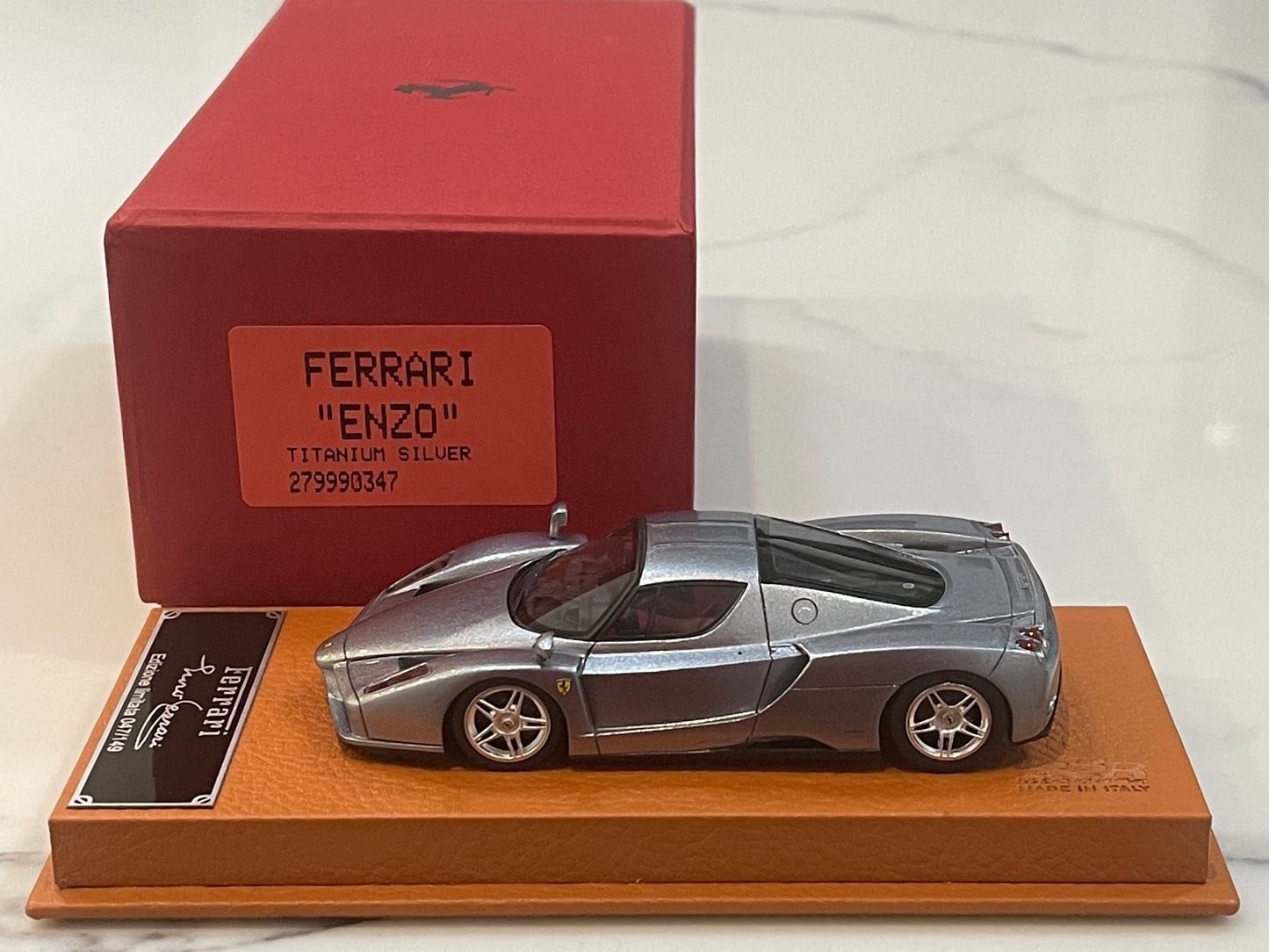 BBR 1/43 Ferrari Enzo Show 2002 Titanium Silver BBR279990347