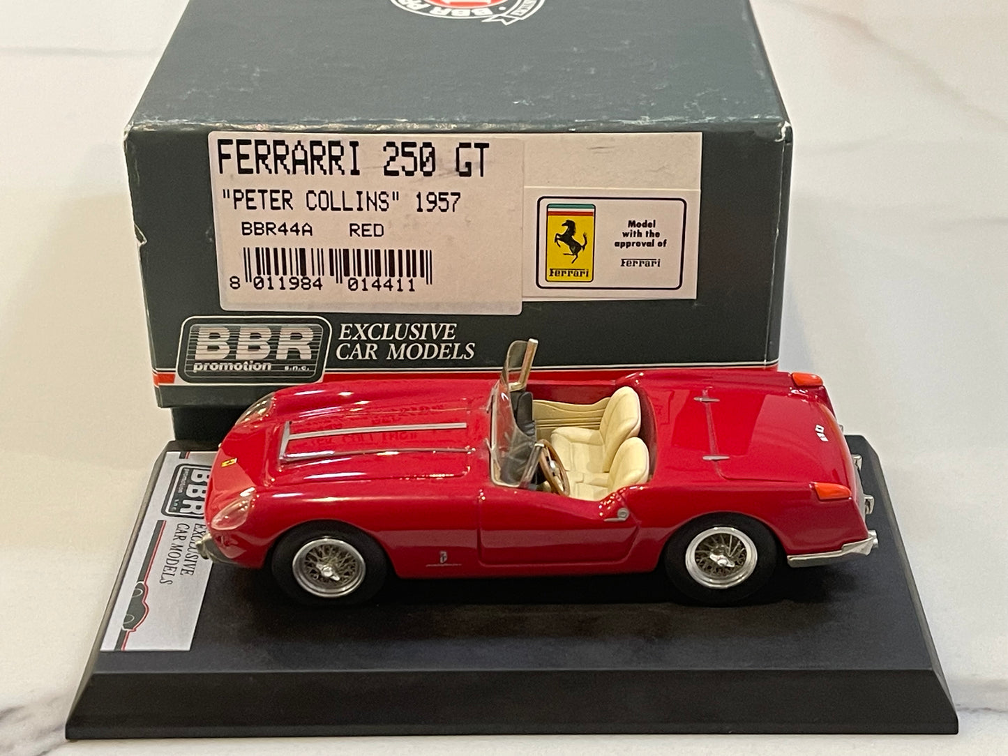 BBR 1/43 Ferrari 250 GT Cabriolet Peter Collins 1957 Red BBR44A