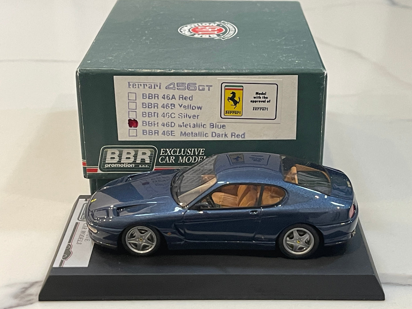 BBR 1/43 Ferrari 456 GT 1996 Metallic Blue BBR46D