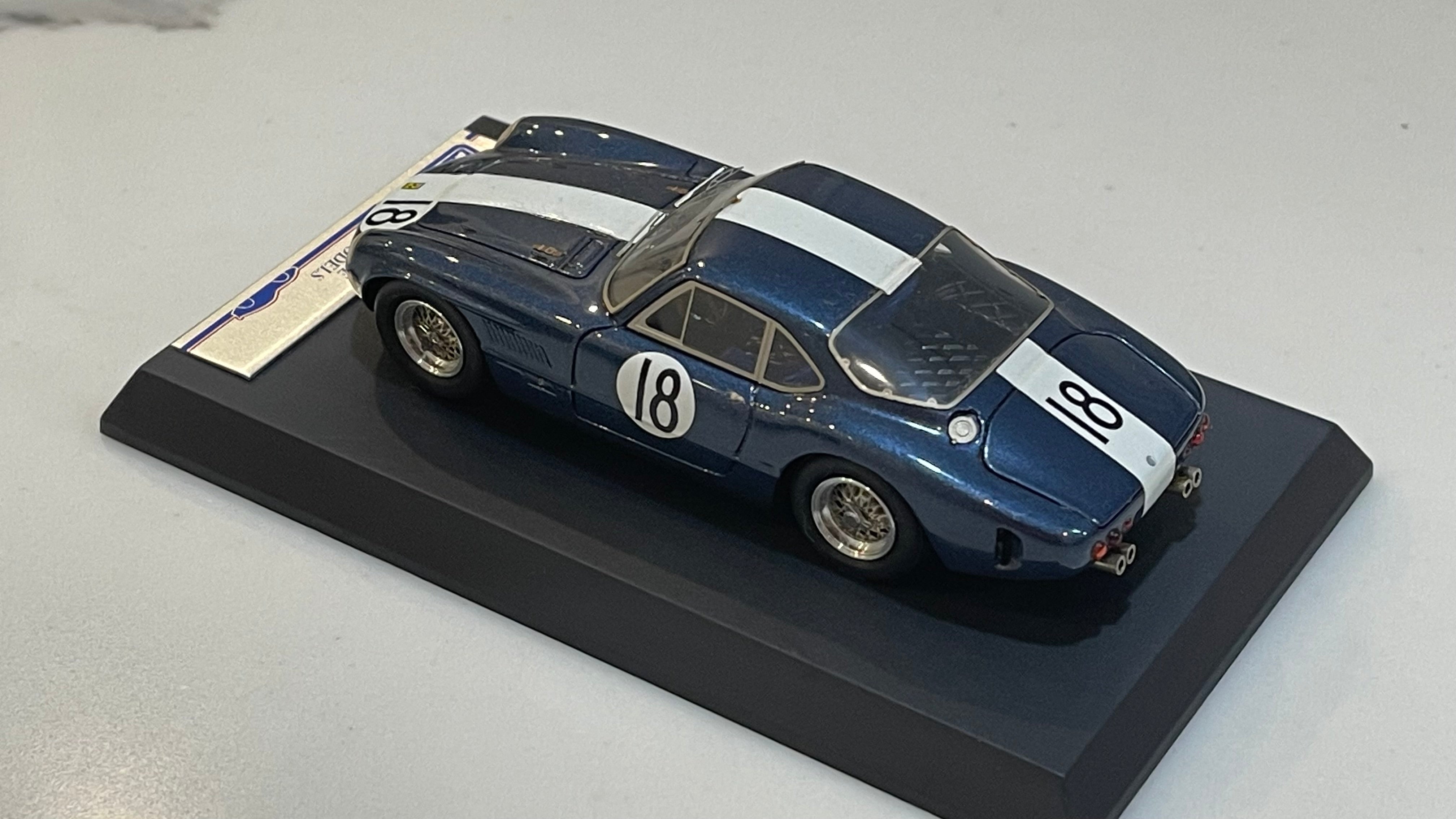 BBR 1/43 Ferrari 250 GT Sperimentale 3 Hours Daytona 1962 Blue No. 18 BBR48D