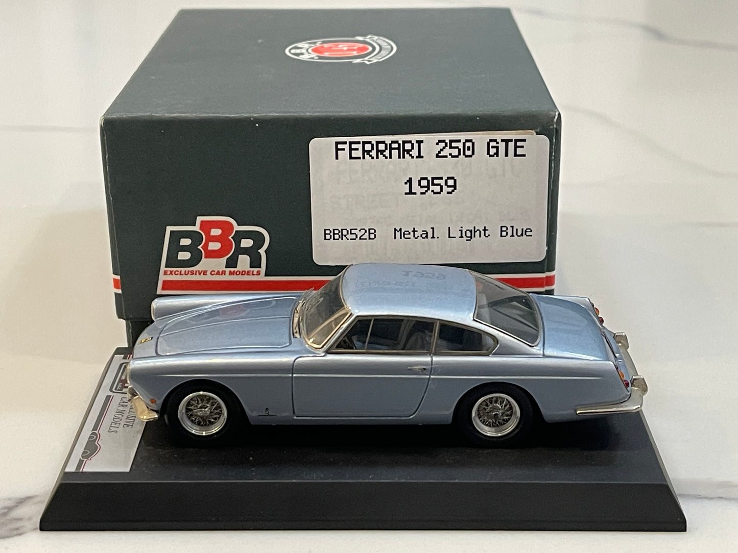 BBR 1/43 Ferrari 250 GTE 1959 Met. Light Blue BBR52B