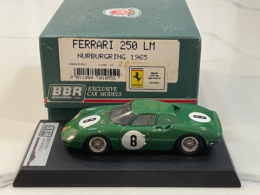 BBR 1/43 Ferrari 250 LM Nürburgring 1965 Green No. 8 BBR55C